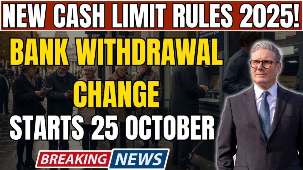 UK cash withdrawal limit 2025 5